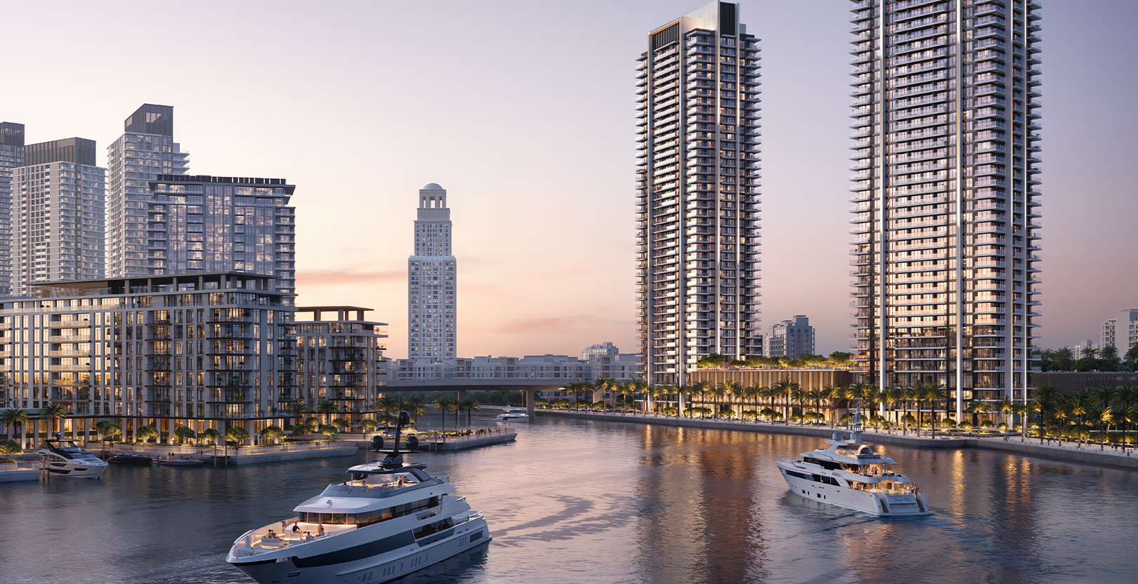 Dubai residential skyline